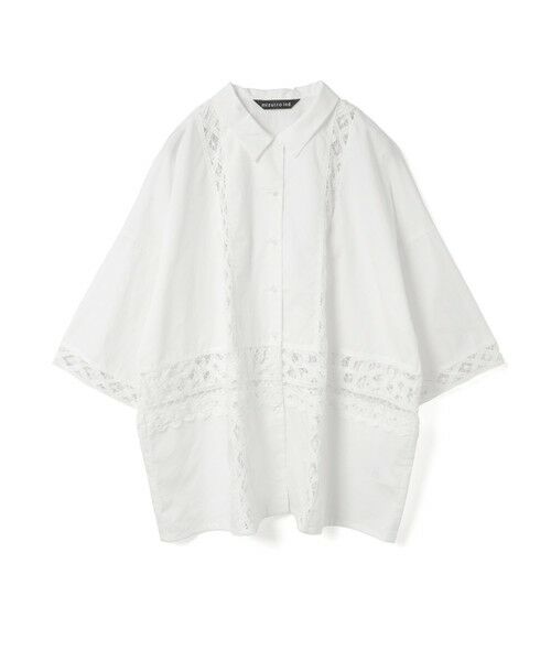 mizuiro ind バテンレースワイドシャツ （シャツ・ブラウス）｜mizuiro