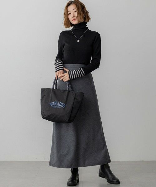 セール】 【見上愛さん着用/VERY掲載/洗える】ウーステッドウール リブ