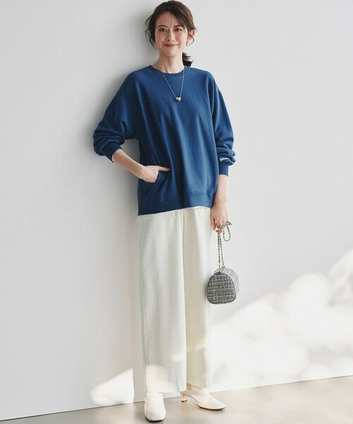 セール】 【洗える】サテン ロングスリーブ Tシャツ （カットソー