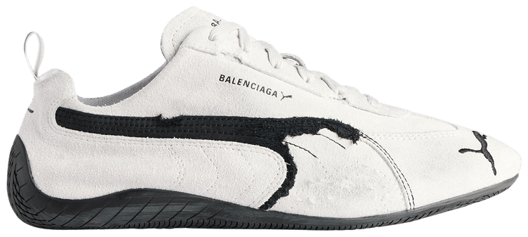 Buy Balenciaga x Speedcat Suede 'White Black' - 847146 WSDSD 9010