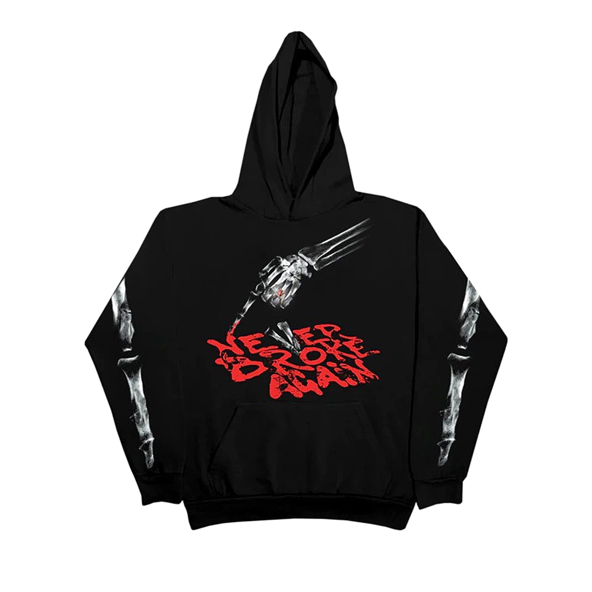 Buy Vlone x Never Broke Again Bones Hoodie 'Black' - 1020