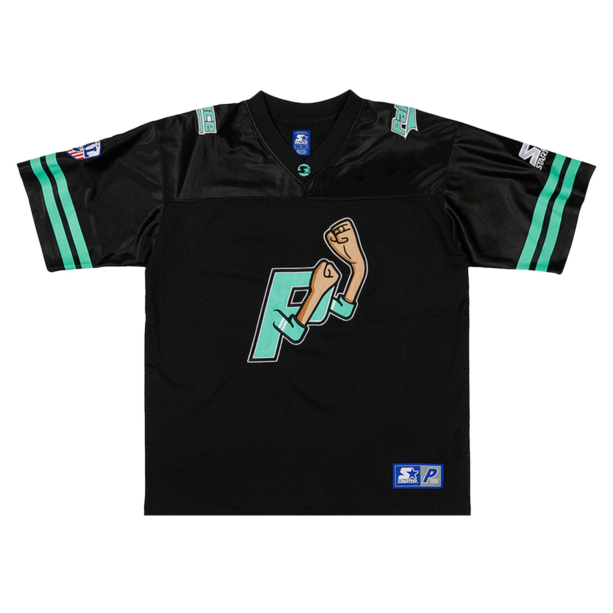 Buy Palace x Starter Football Jersey 'Black' - P22STAES005 | GOAT