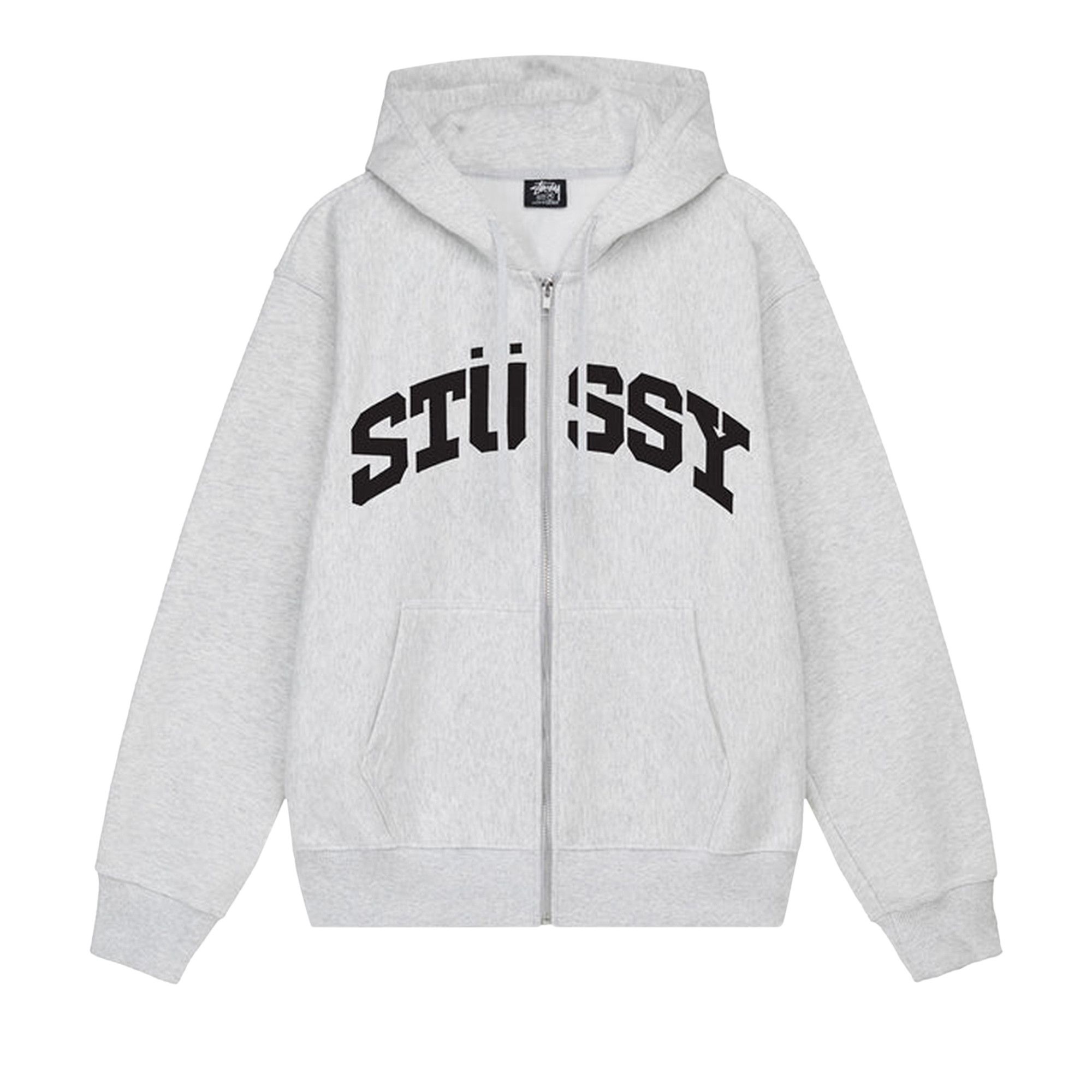 Buy Stussy Block Sport Zip Hoodie 'Ash Heather' - 1974910 ASH | GOAT