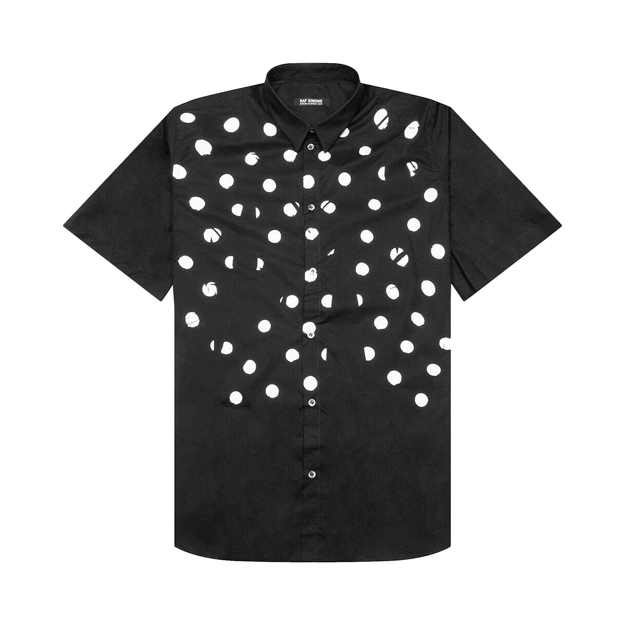 Buy Raf Simons Polka Dot Print Shirt 'Black' - 231 M281 10000 0099