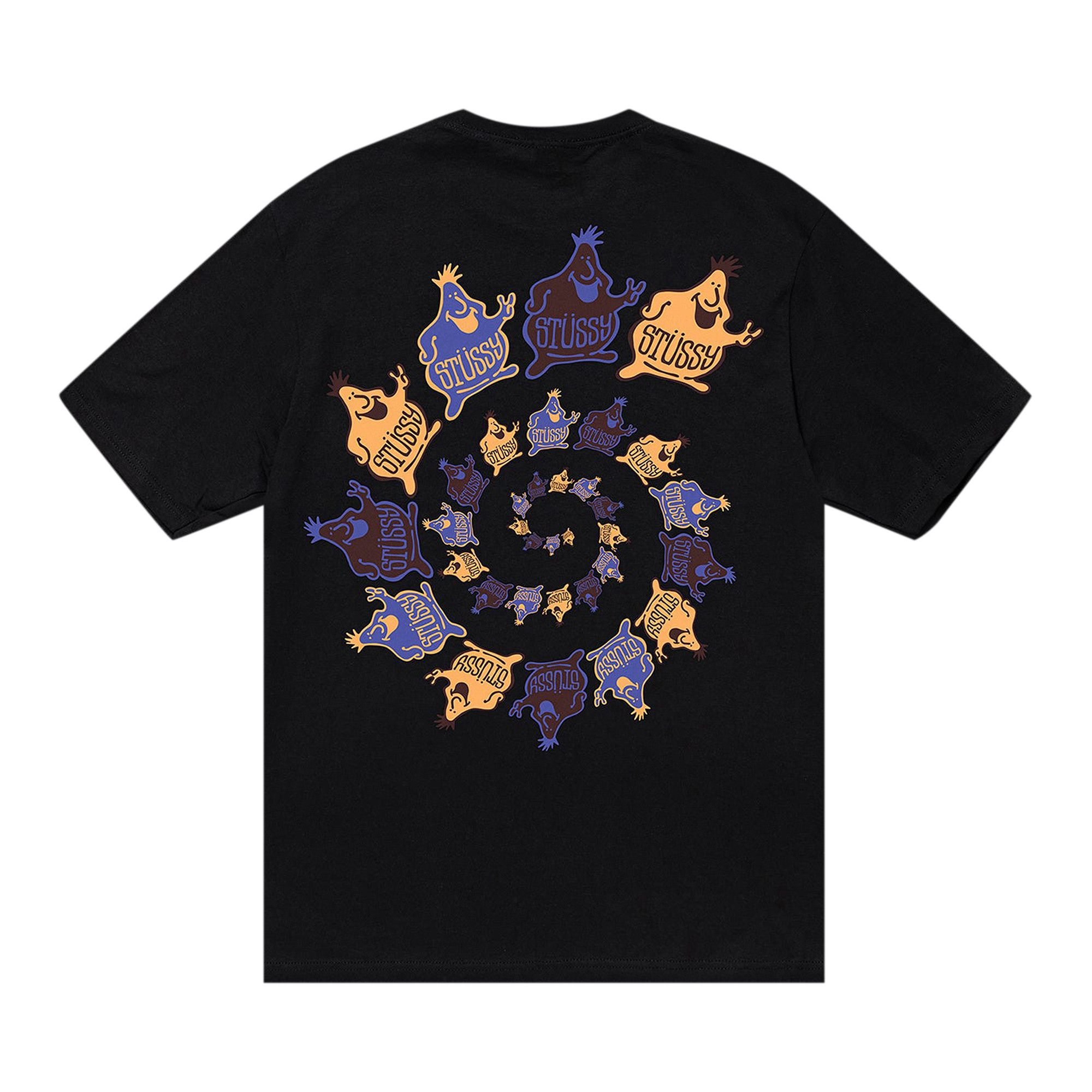 Buy Stussy Mr. Blob Spiral Tee 'Black' - 1904961 BLAC | GOAT