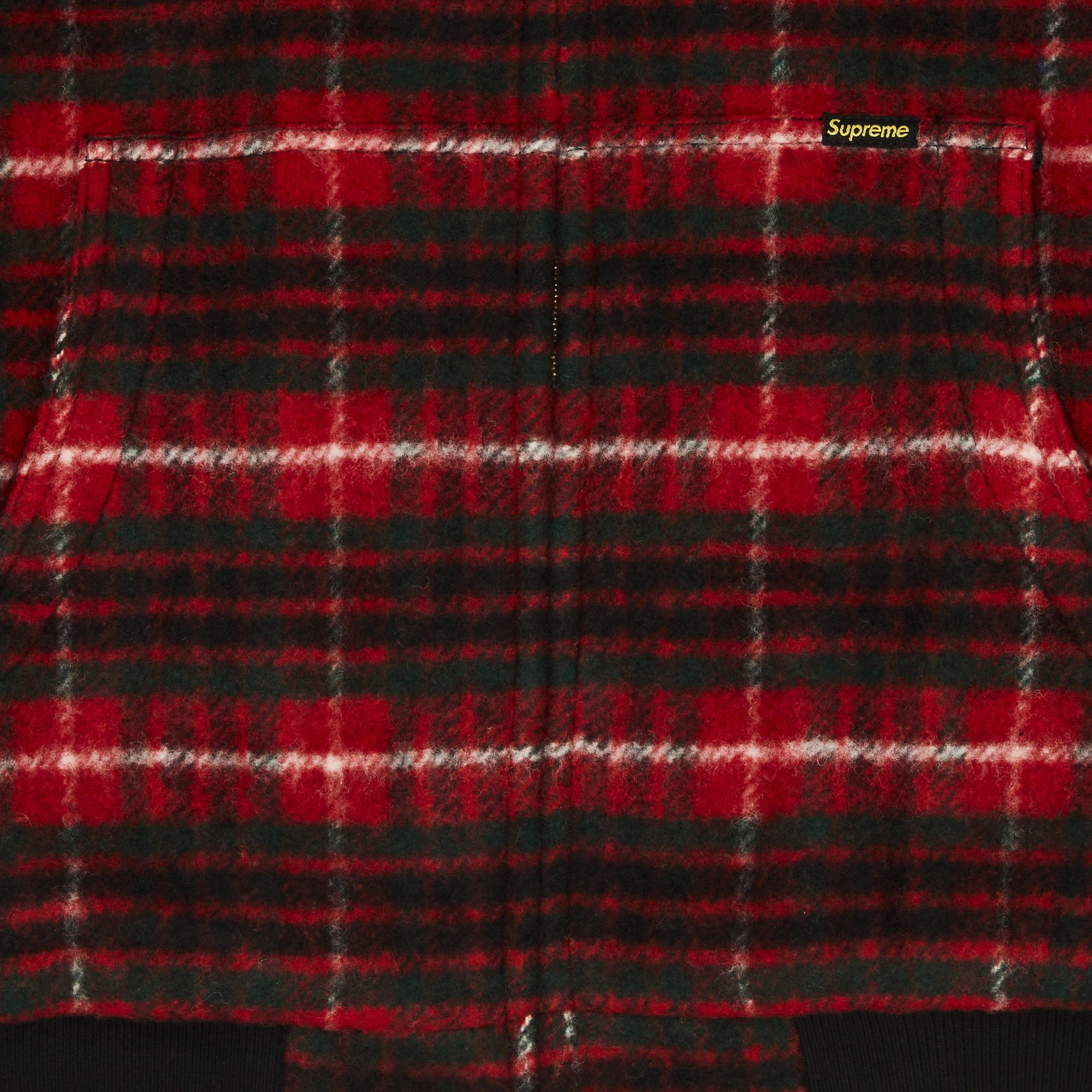 Buy Supreme Plaid Wool Hooded Work Jacket 'Red' - FW23J46 RED | GOAT