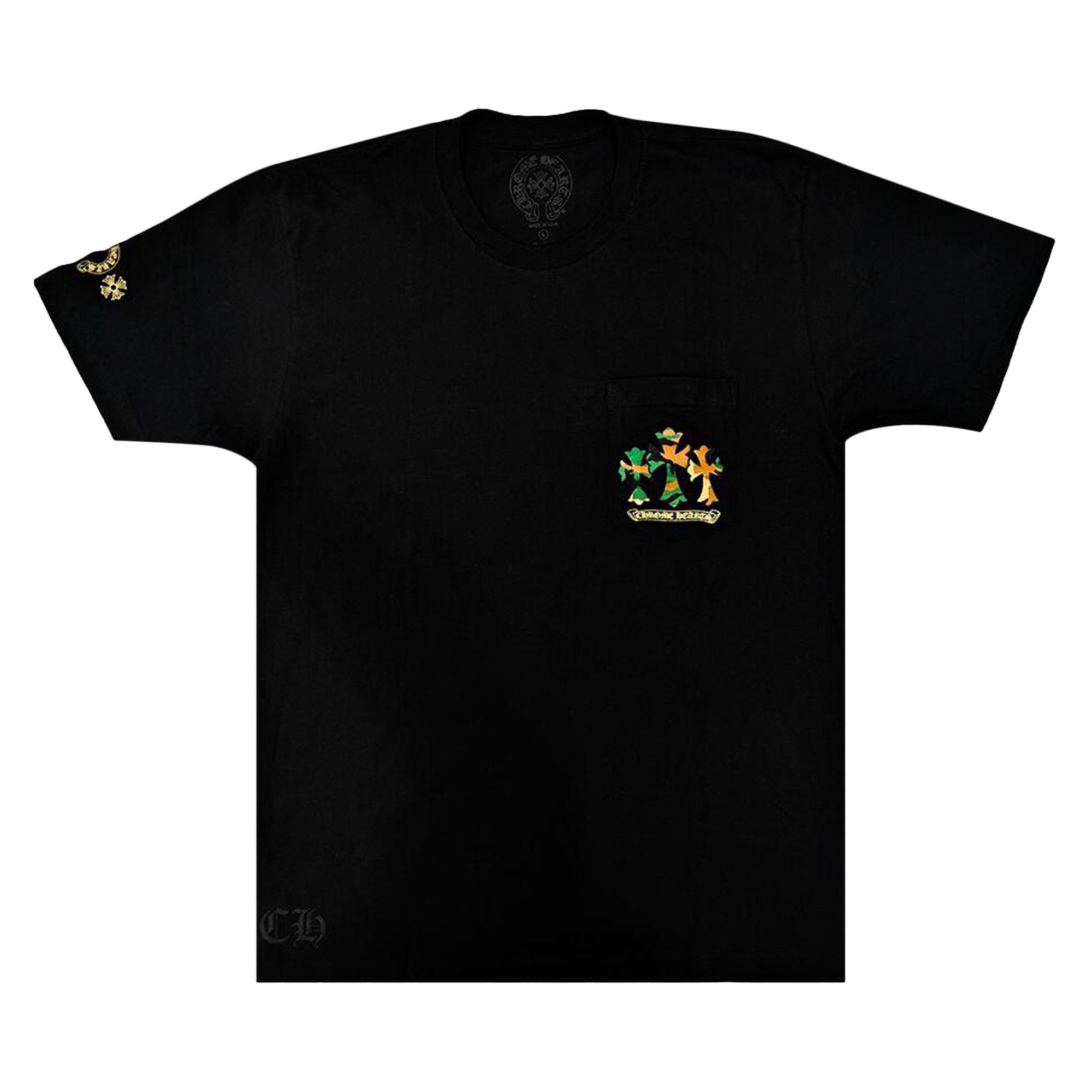 Buy Chrome Hearts Horse Shoe Logo Pocket T-Shirt 'Black/Camo