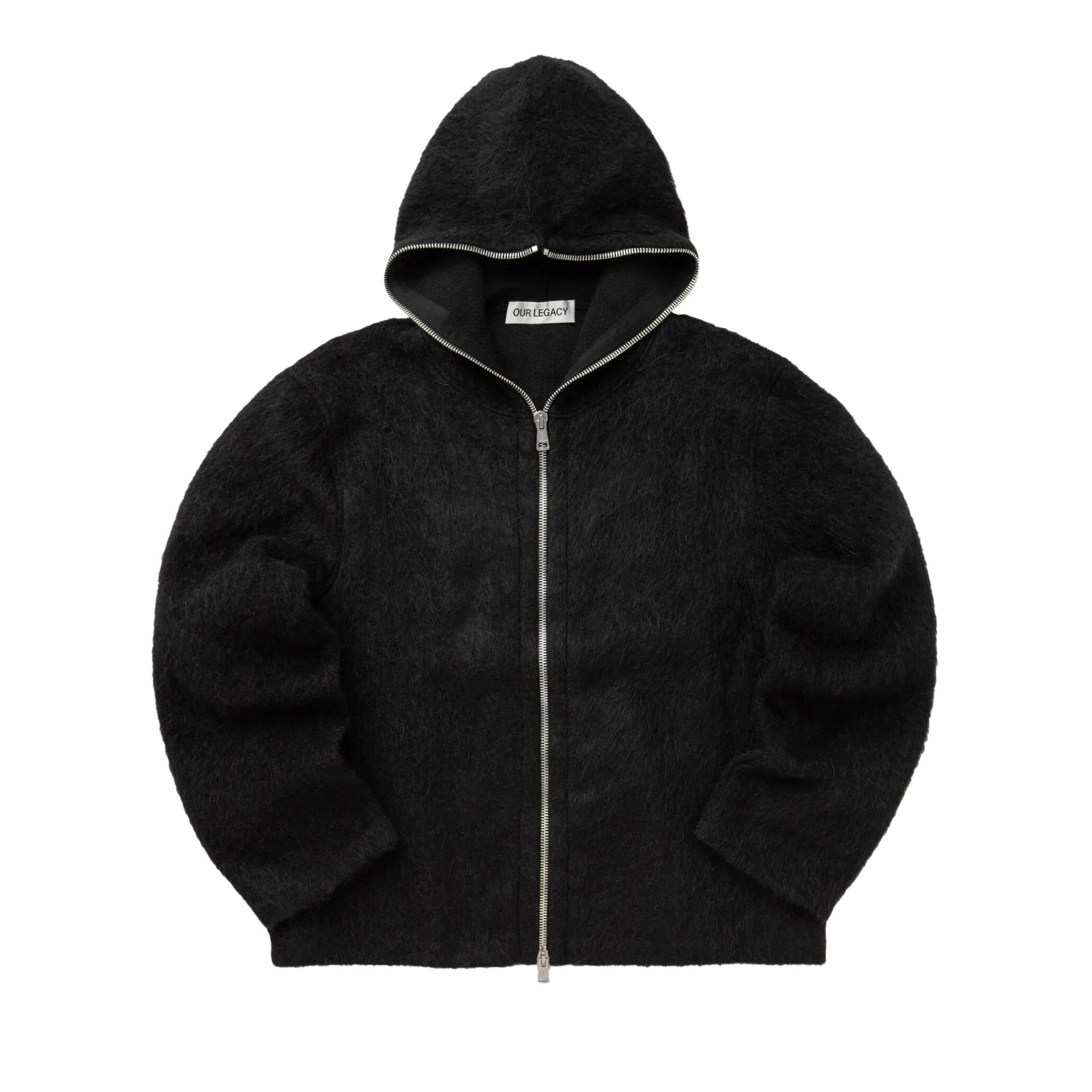 Buy Our Legacy Full Zip Hoodie 'Black' - M4243FBH | GOAT