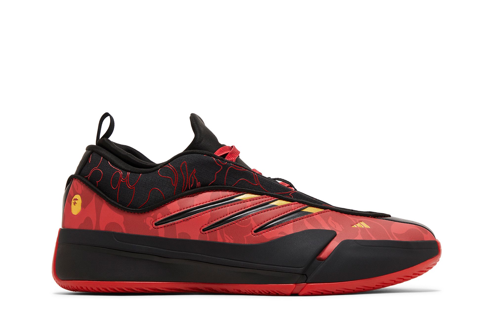 Buy BAPE x adidas Dame 9 'Black Scarlet' - IH0786 | GOAT