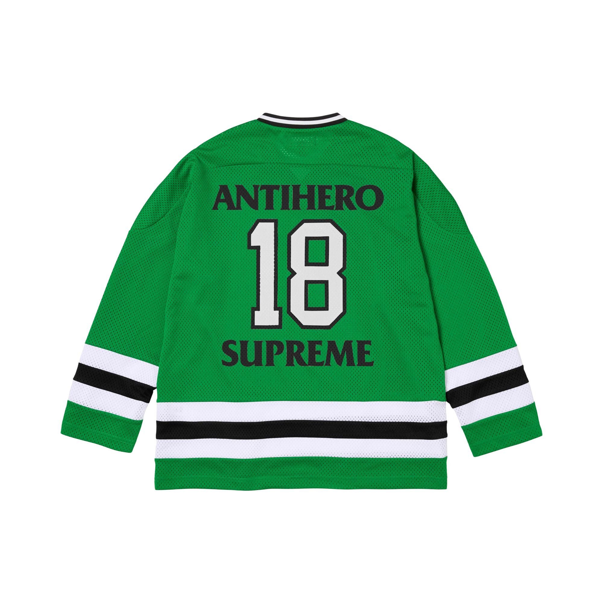 Buy Supreme x Antihero Ozzy Hockey Jersey 'Green' - FW25KN87 GREEN