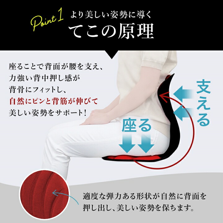 楽天市場】サポートチェア スワンル ボーテ 姿勢矯正 椅子 クッション