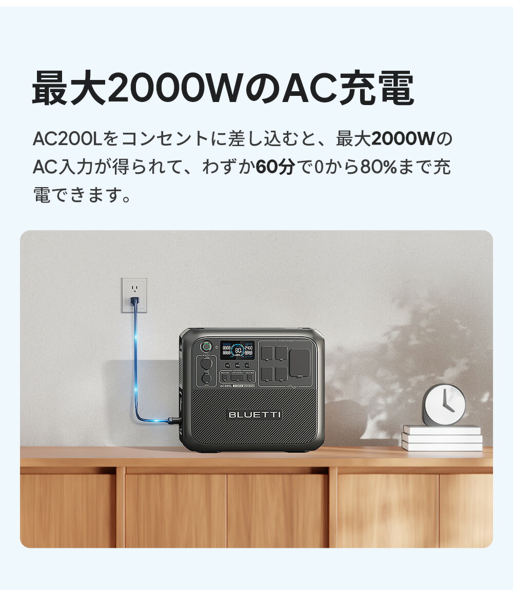 楽天市場】【在庫切れ】BLUETTI ポータブル電源 ソーラーパネル セット
