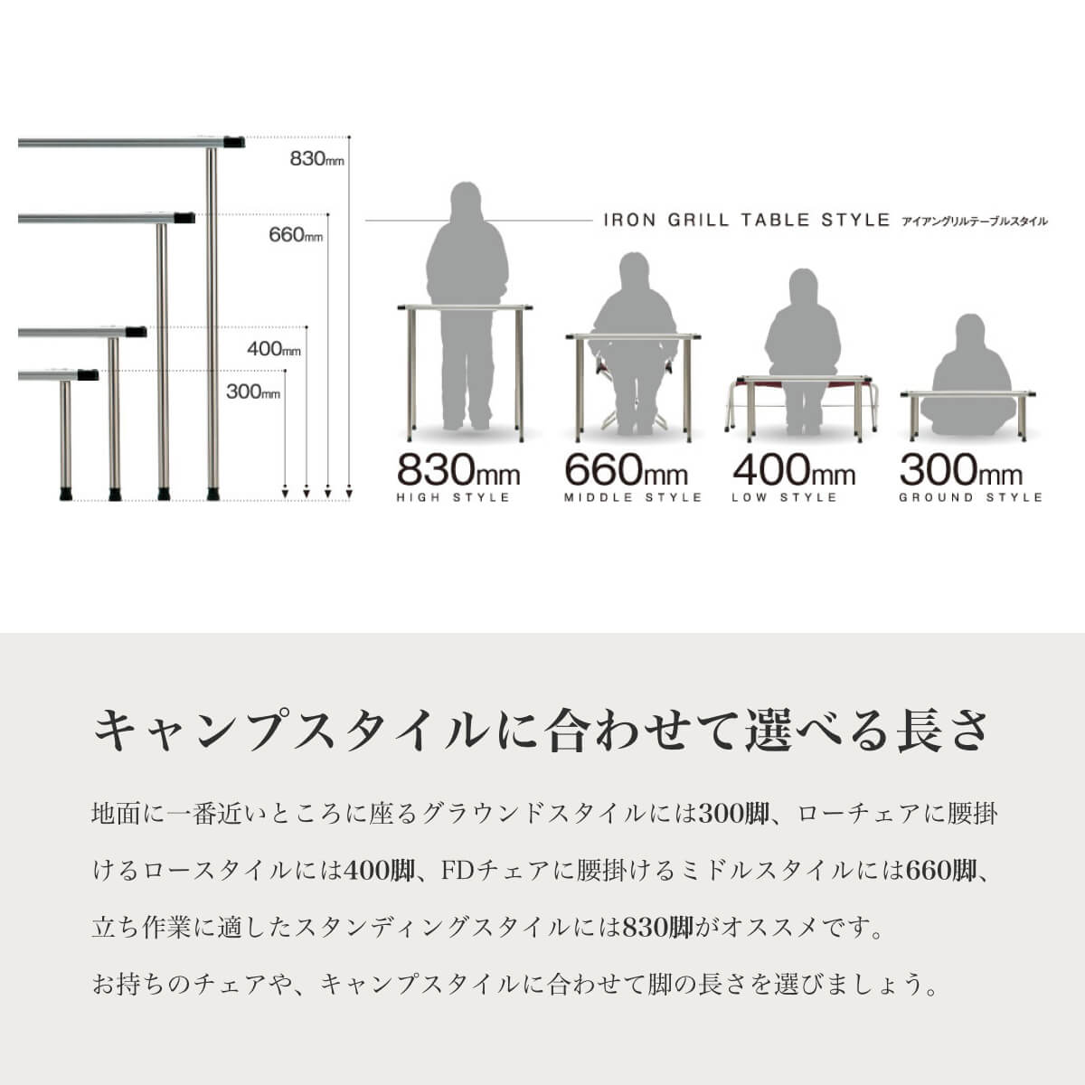 楽天市場】【SALE 15%OFF】スノーピーク アイアングリルテーブル 400脚