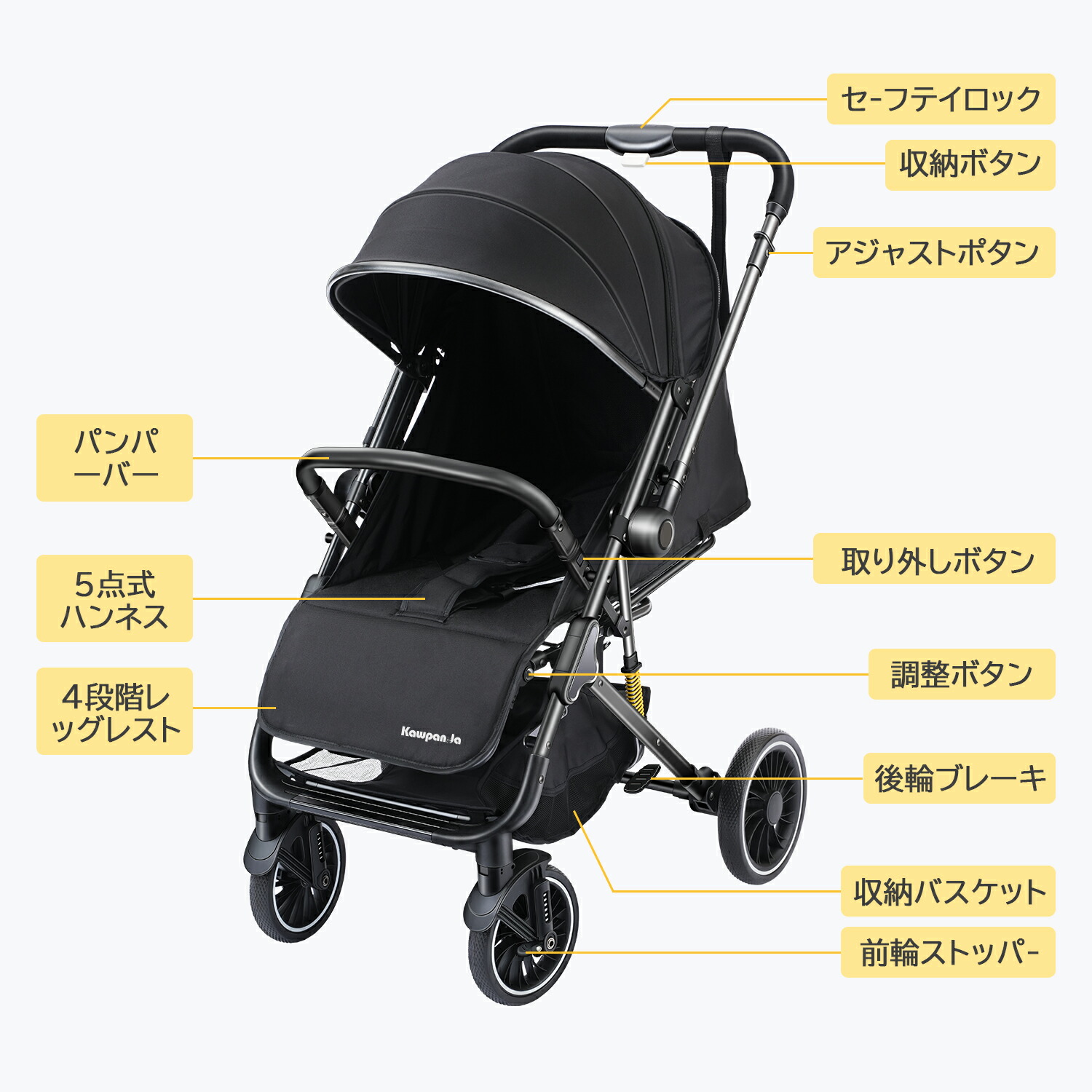 楽天市場】ベビーカー 軽量 折り畳み A型 B型 切り替え 多段階調整