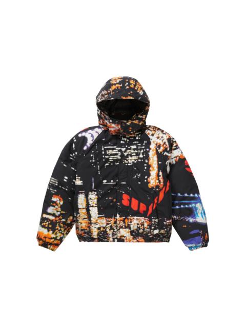 Supreme Supreme Collage Zip Up Hooded Sweatshirt Black | REVERSIBLE