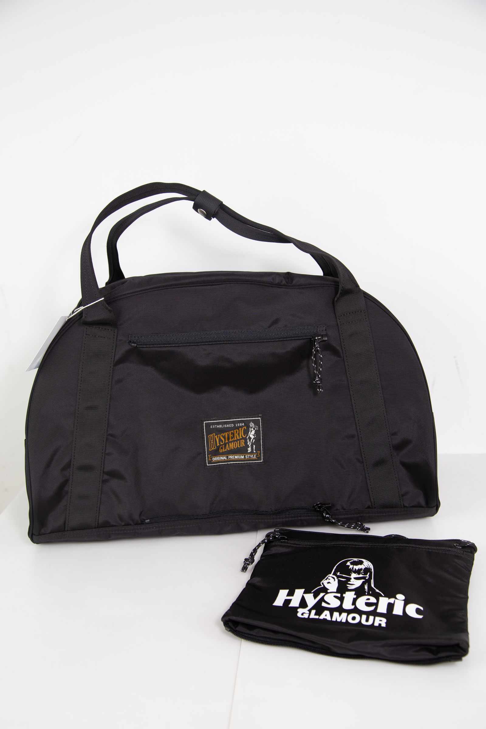 HYSTERIC GLAMOUR - LOOKING AT YOU 2WAYボストンバッグ / ブラック