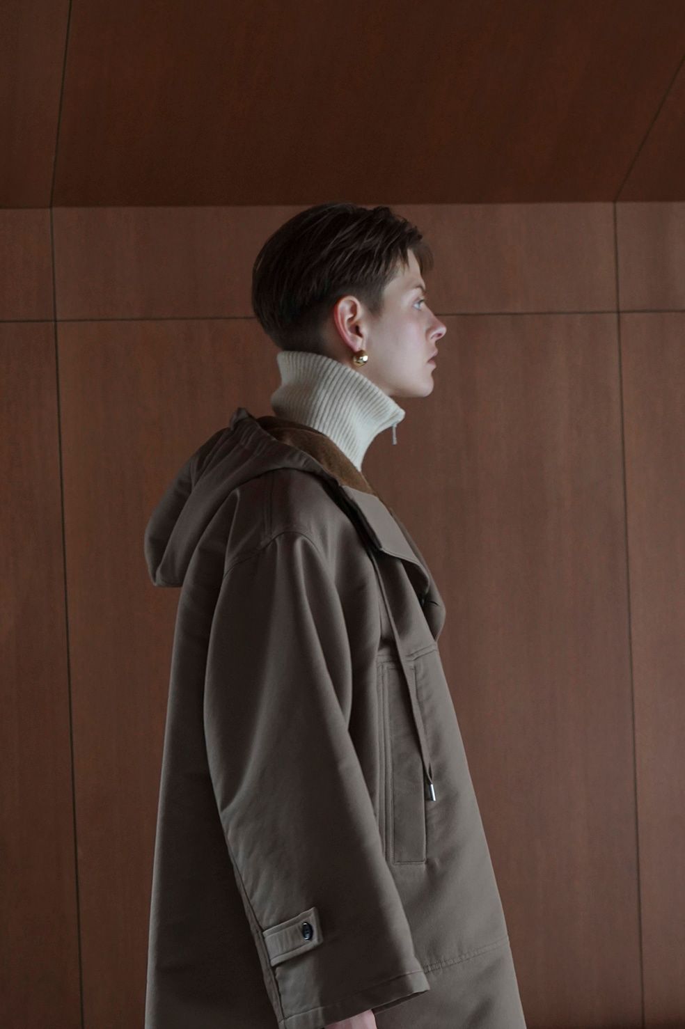 CLANE - サイド オープン アノラック - SIDE OPEN WIDE ANORAK - BEIGE