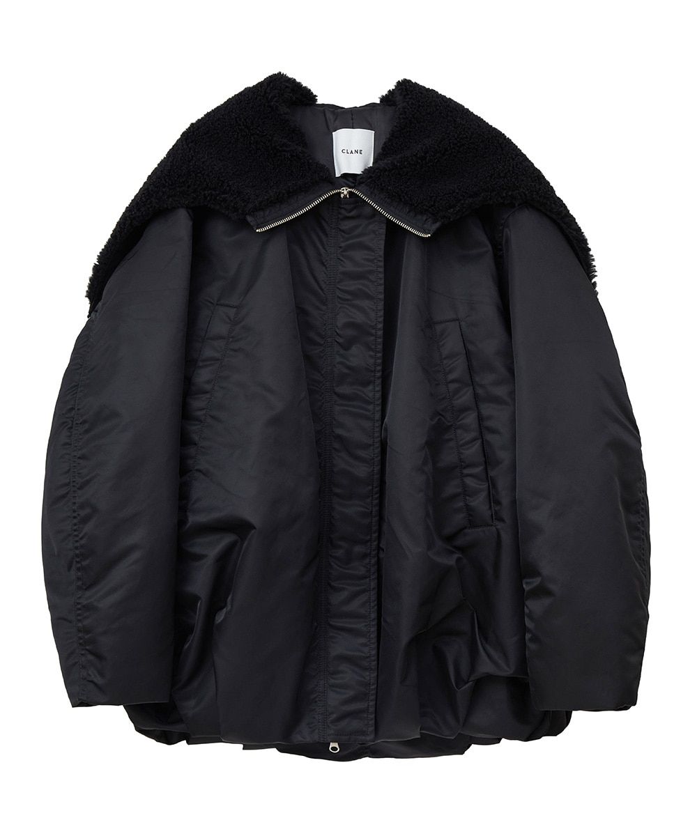 CLANE - ミリタリージャケット - BALLOON DESIGN HOODED N3B BLACK