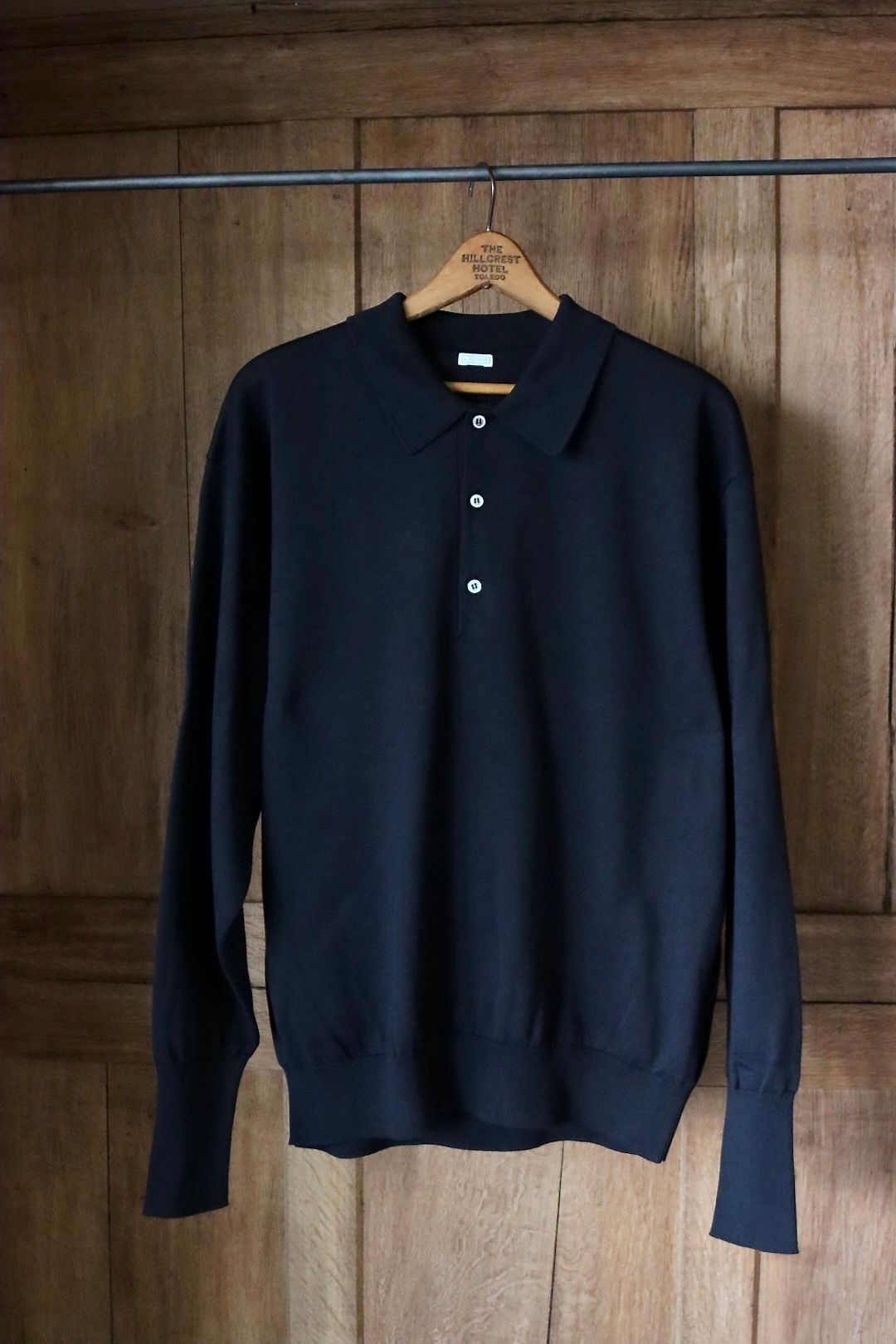 A.PRESSE - アプレッセ24SS カーディガン Cotton Kint Polo Collar