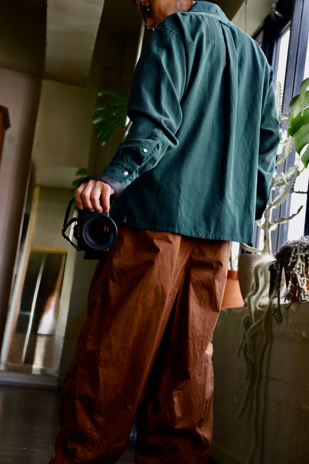 A.PRESSE - アプレッセ 25SS US Silk Cotton Open Collar L/S Shirt