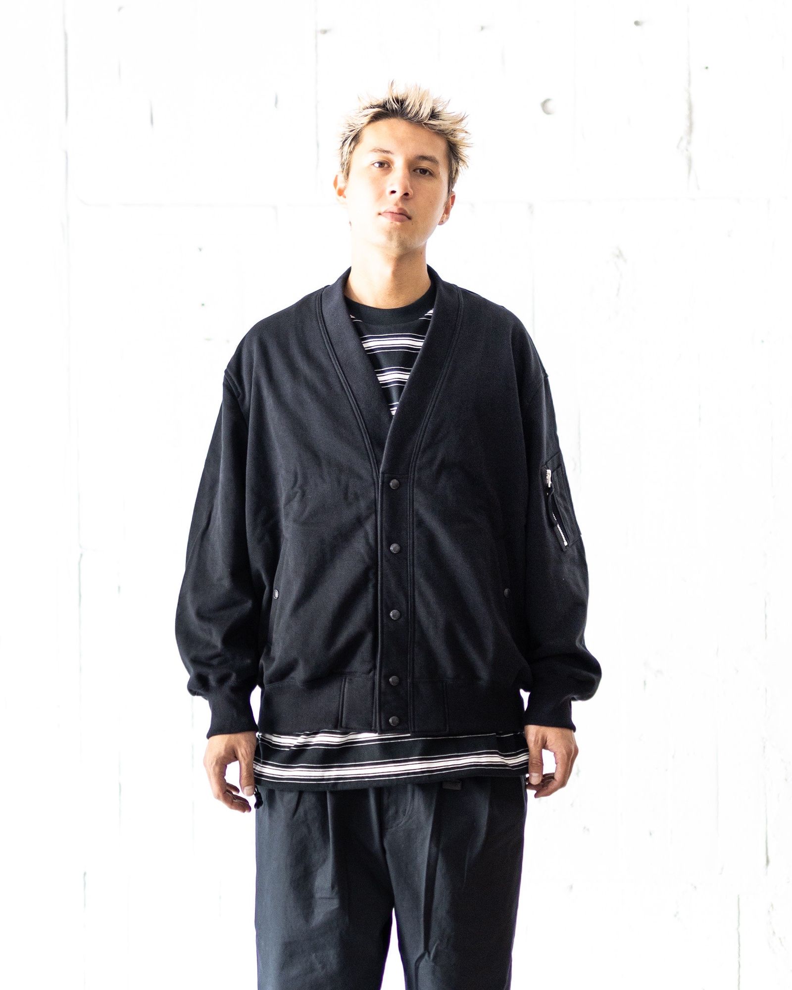 COMME des GARCONS HOMME 綿エステル裏毛カーディガン 8月9日(土)新作