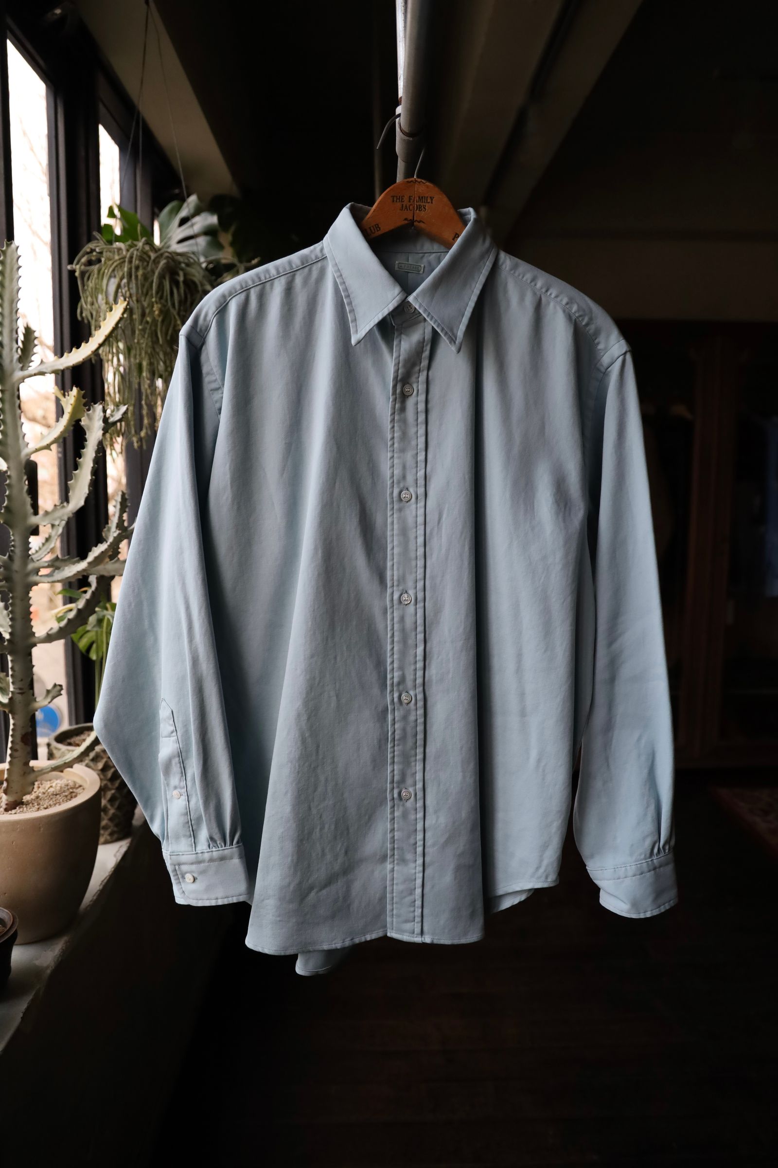 A.PRESSE - アプレッセ Double Weave Twill Regular Collar Shirt
