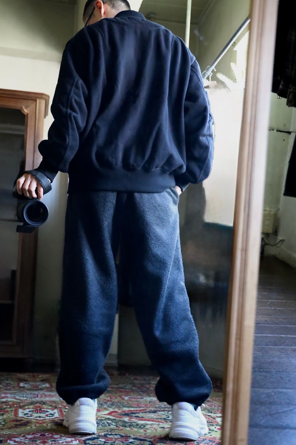 COMME des GARCONS HOMME 綿ウール裏毛MA-1ジャケットスタイル2025.11