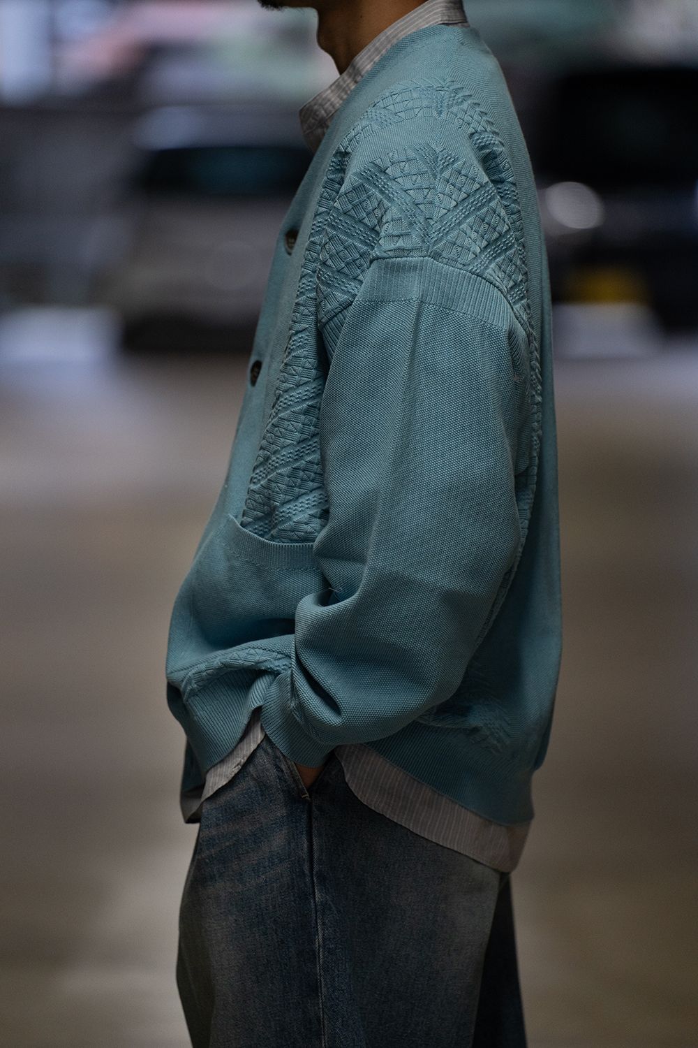 YASHIKI - 【24SS】Kusaho Cardigan(SKY BLUE) | Salty