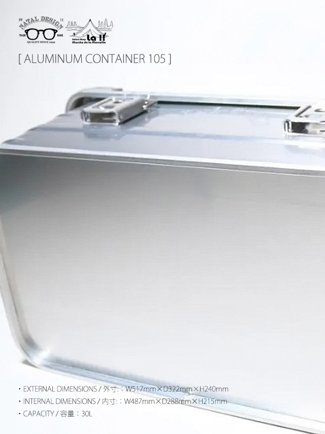 NATAL DESIGN × MMF × TOSHO / ネイタルデザイン 】 ALMINUM CONTAINER