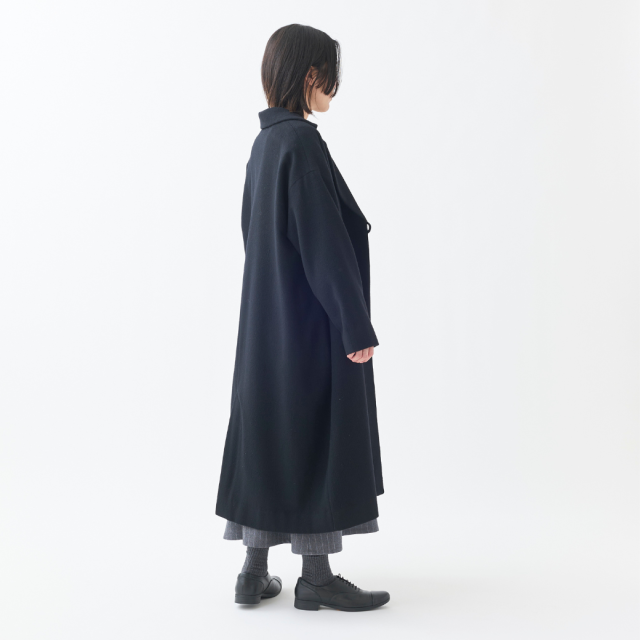 カシミヤショートビーバーロングコート無地 KATO` GRANDMA MAMA DAUGHTER