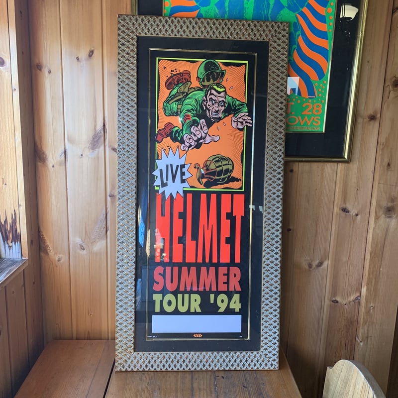 T.A.Z. HELMET SUMMER TOUR '94 シルクスクリーンポスター vint