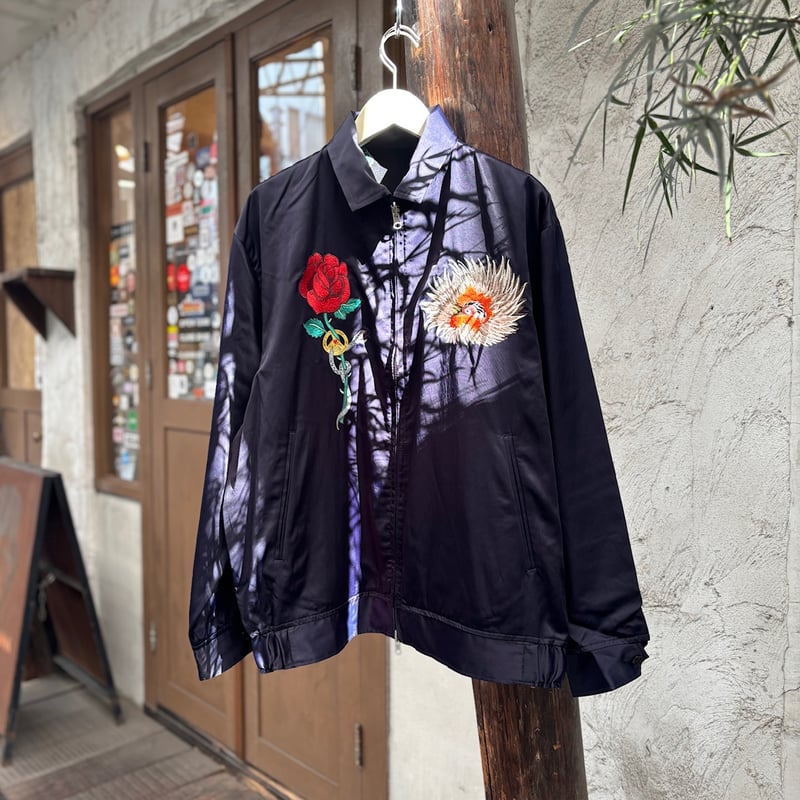 BRU NA BOINNE Chicken Heart 刺繍スカジャン BRU NA BOINNE Chicken Heart 刺繍スカジャン
