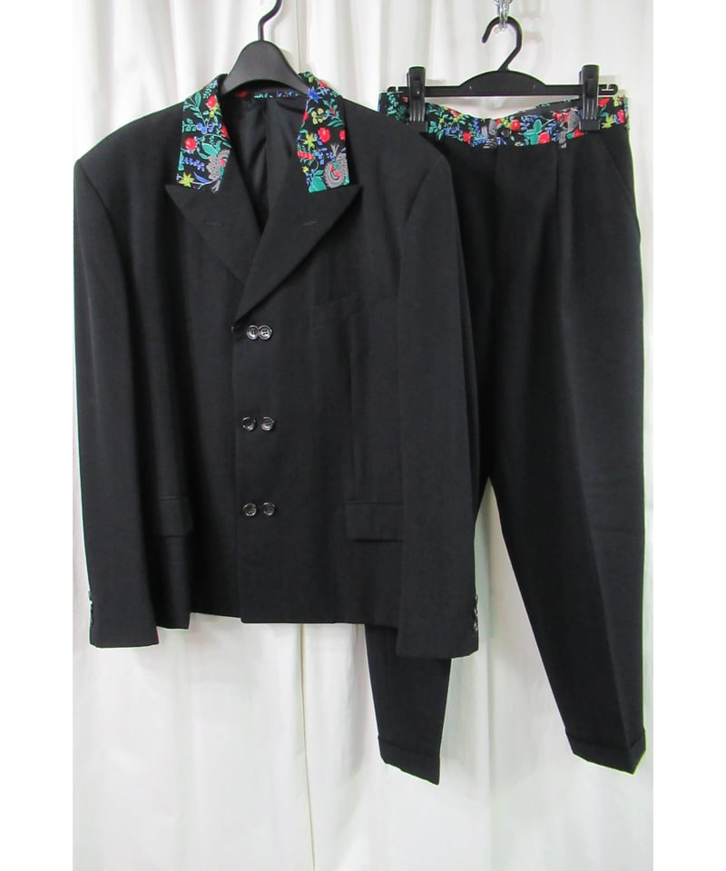 激レア AD1988 COMME des GARCONS HOMME PLUS 花襟 ダブルボ