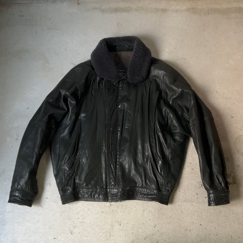 BURBERRYS バーバリーズ 80s～90s ヴィンテージレザージャケット 旧