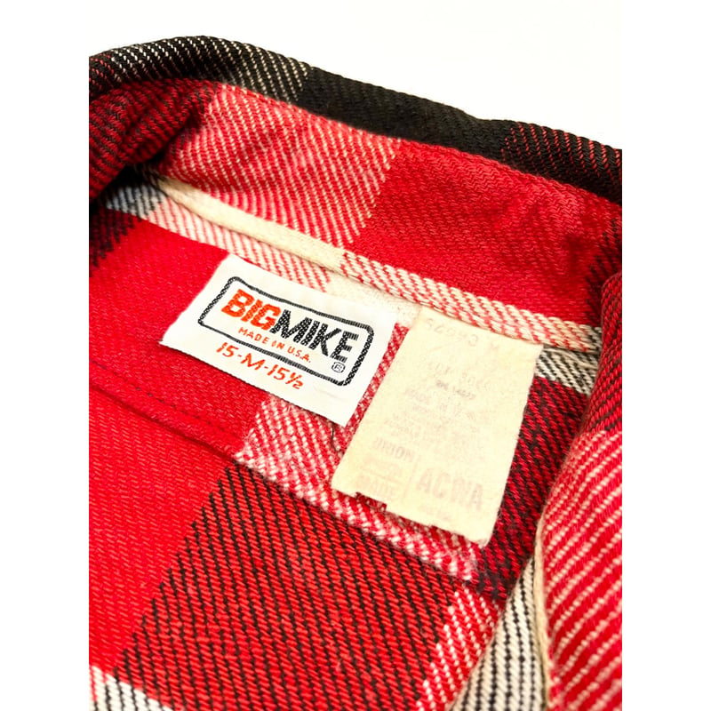 70s BIG MIKE FLANNEL SHIRT MADE IN USA 🇺🇸 Size