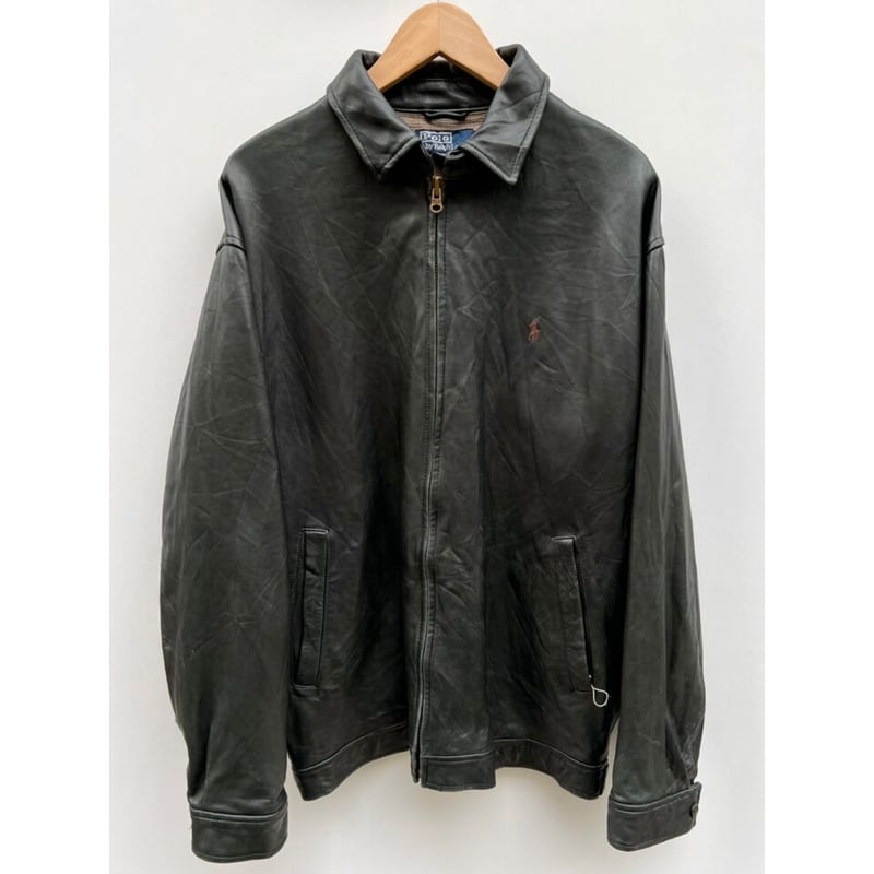 90s Ralph Lauren LEATHER JACKET Size L | KORDS