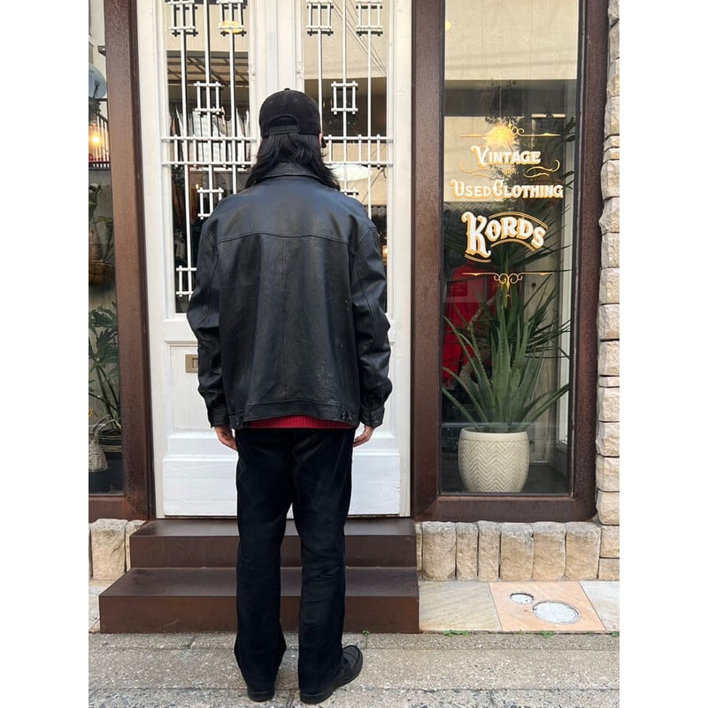 90s CHAPS Ralph Lauren LEATHER JACKET Size XL |