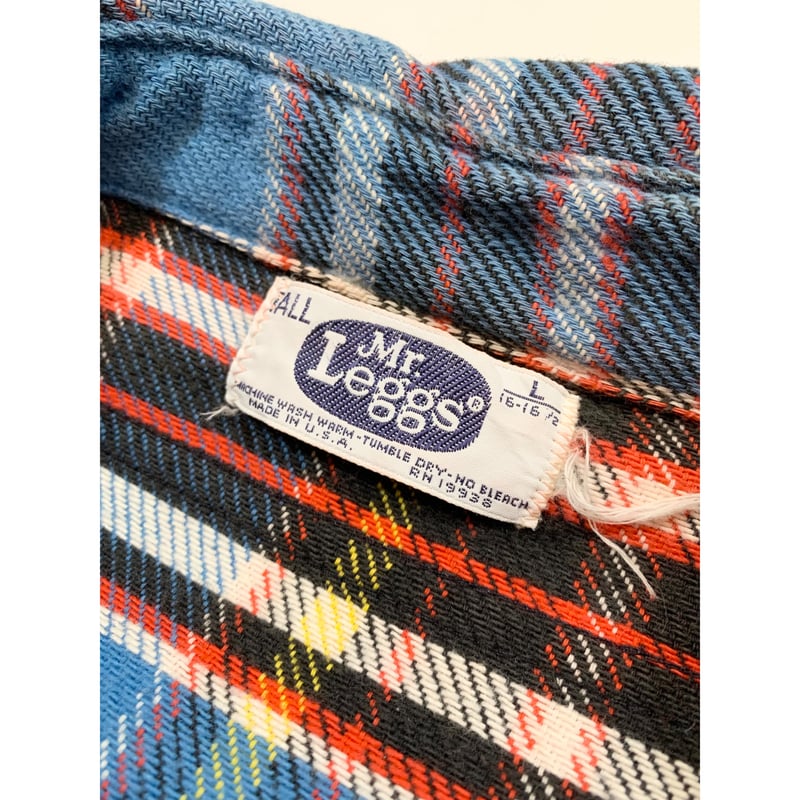 70s Mr. Leggs FLANNEL SHIRT MADE IN USA 🇺🇸 Size