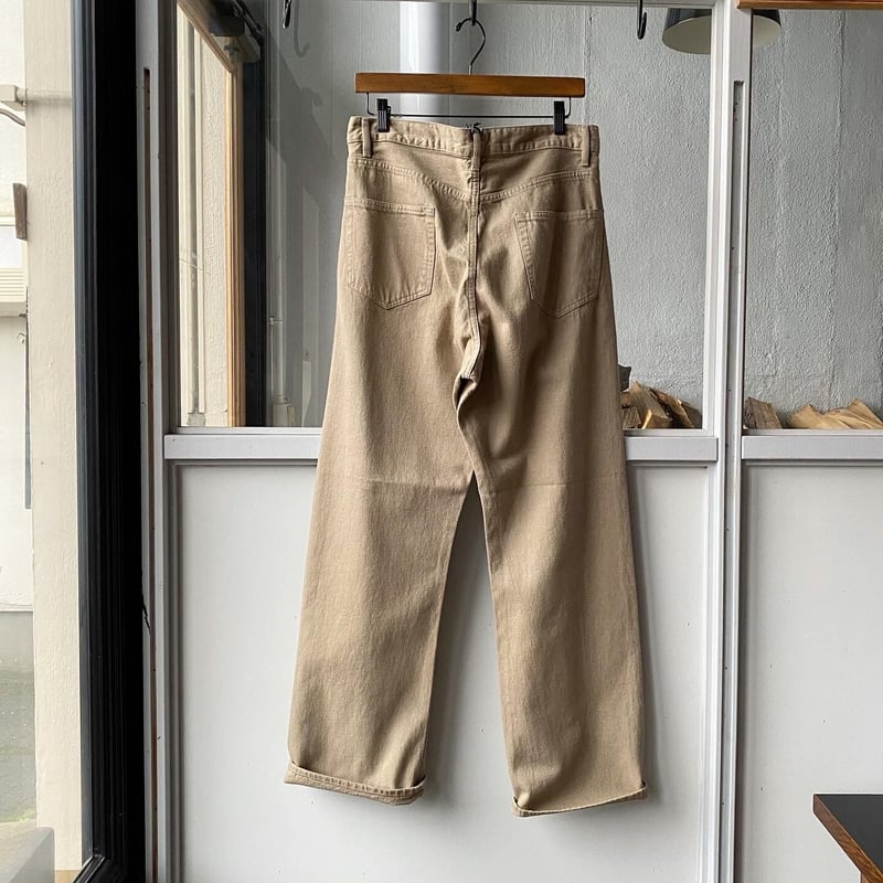 AURALEE BOTANICAL DYED SELVEDGE DENIM PANTS |