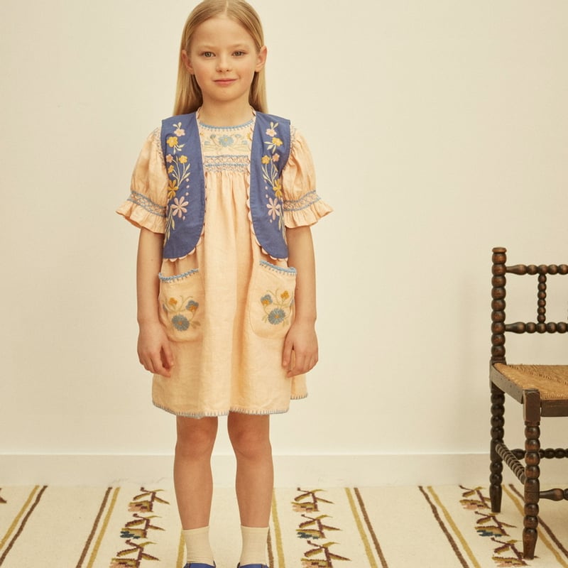 Apolina DORA DRESS - SATIN PINK | Baby Style LAB