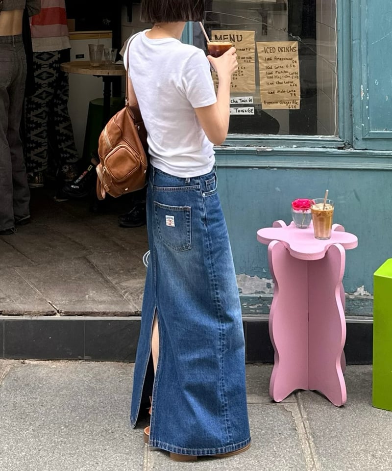 ok.soon×piccadilly OGC DENIM MAXI SKIRT | ok.soon