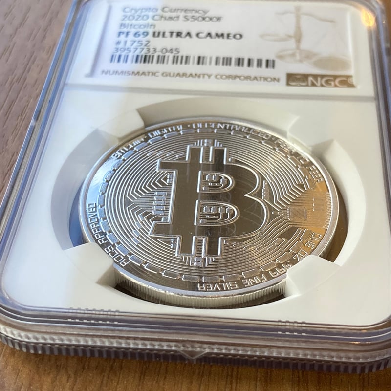 NGC鑑定PF69】 ビットコイン プルーフ版 チャド共和国 CFAフラン 1