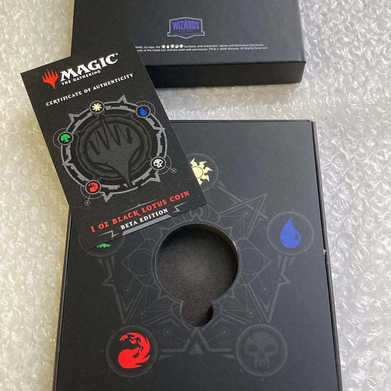 2月末発送 【箱ケース・COA有】MTG公式 ブラックロータス ベータ版