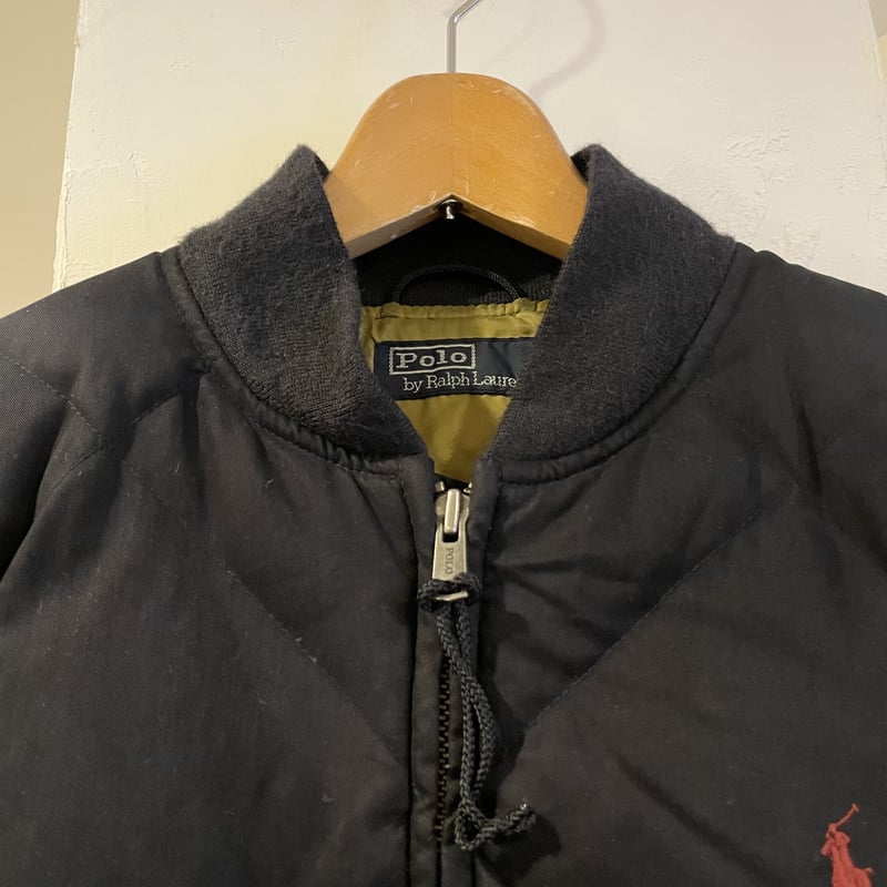 POLO RALPH LAUREN 90s キルティングダウンジャケット 黒 ラルフ