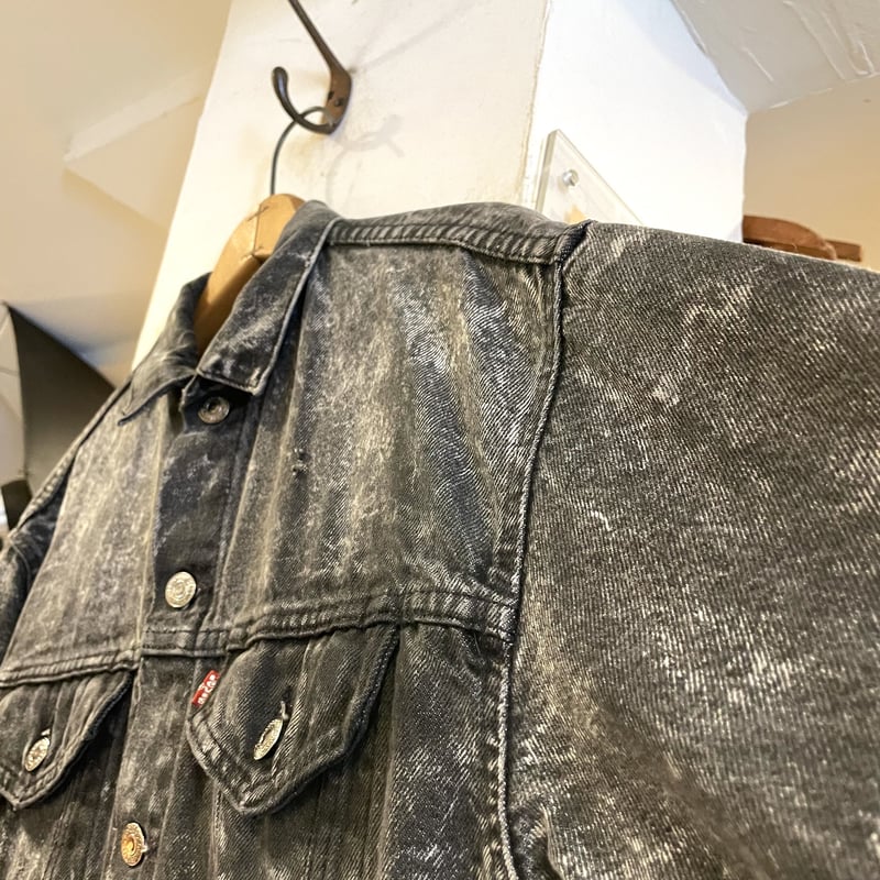 80s Levi's 57508-0256 ブラックデニムジャケット USA製 リーバイス 1