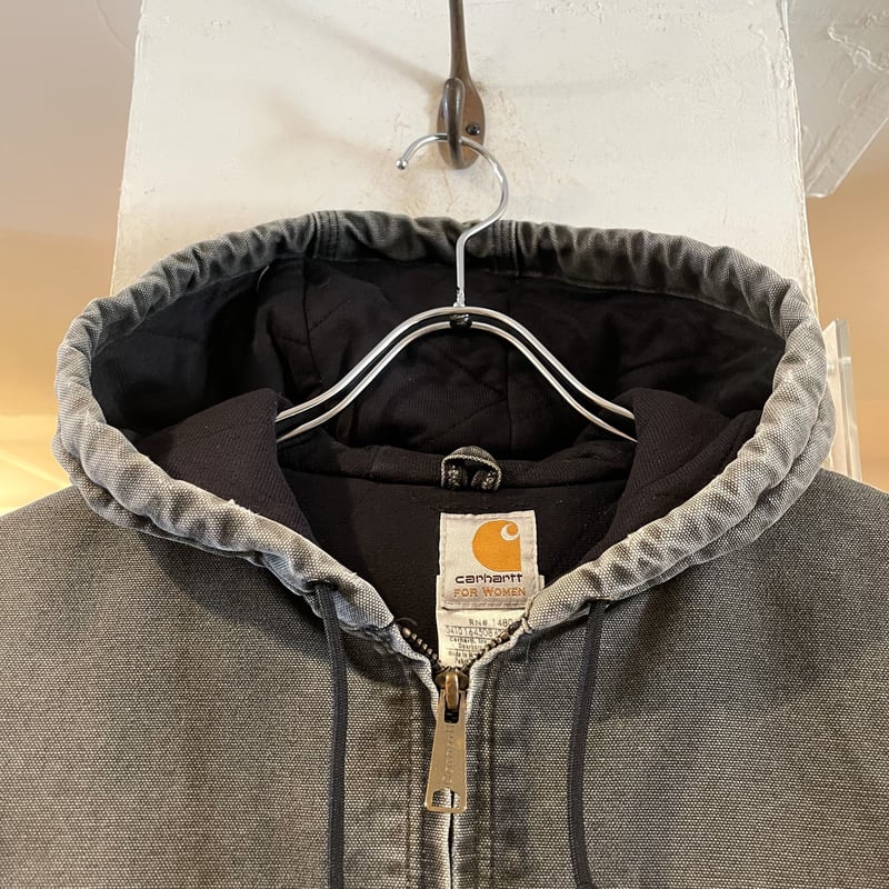 Carhartt アクティブジャケット ダック地 FOR WOMEN 雰囲気系 ブラック