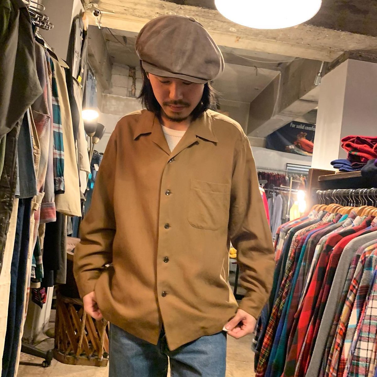 60s Game and Lake オープンカラーシャツ DEAD STOCK ボックスシルエ