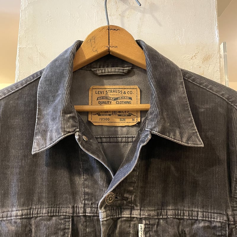 90s～ Levi's 70500 リーバイス コーデュロイジャケット ブラック 白