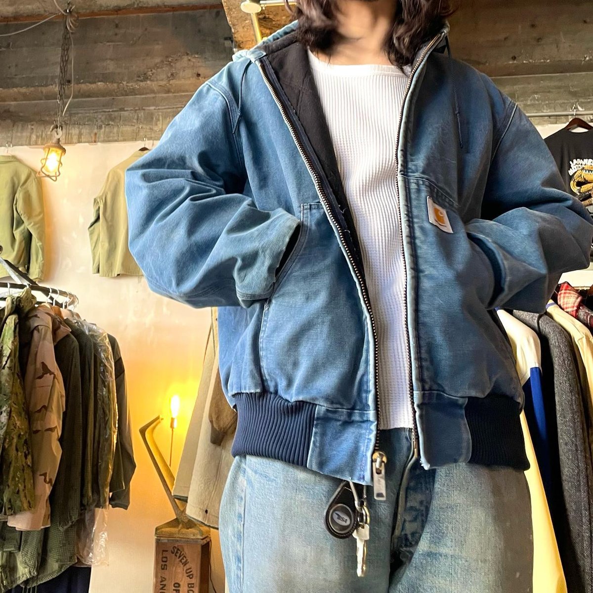 80s Carhartt アクティブジャケット ダック地 雰囲気系 カーハート