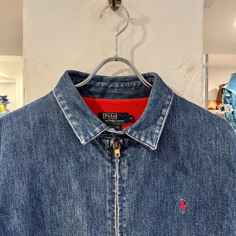 90s Polo Ralph Lauren スウィングトップ ラルフローレン デニム地 L U